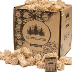 2Kgs allume-feu laine de bois et cire 100% naturel(160 à 170)