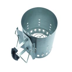 Cheminée d'allumage en acier NATERIAL – Diamètre 19 cm, capacité 1,5 kg – Démarrage rapide sans liquide