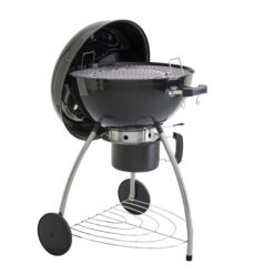 Barbecue charbon de bois 57 cm Phoenix beta III NATERIAL – Fumoir intégré, acier robuste, 6 à 10 convives
