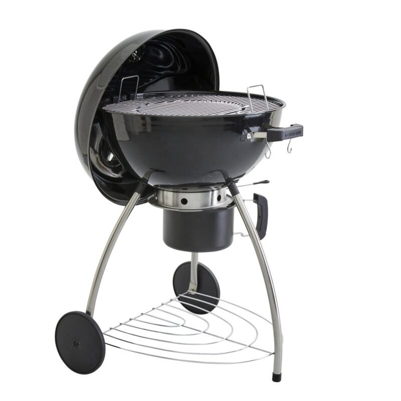 Barbecue charbon de bois 57 cm Phoenix beta III NATERIAL – Fumoir intégré, acier robuste, 6 à 10 convives