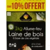 Allume-feu CHEMINETT 1 kg – Laine de bois 100% végétale