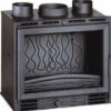 Insert à bois façade droite 6660-14 8 kW – Haute performance – Invicta
