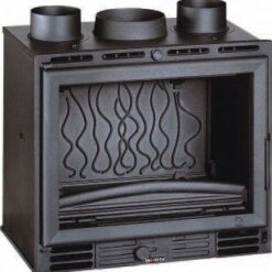 Insert à bois façade droite 6660-14 8 kW – Haute performance – Invicta