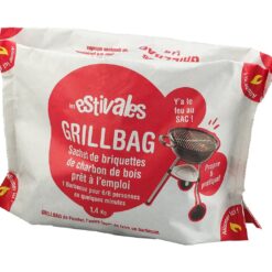 Charbon de bois solide – Sac de 1,34 kg – Origine Bulgarie, allumage facile