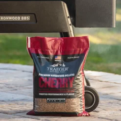 Pellets de cerisier Traeger 9 kg – Fumée sucrée & fruitée – Qualité américaine